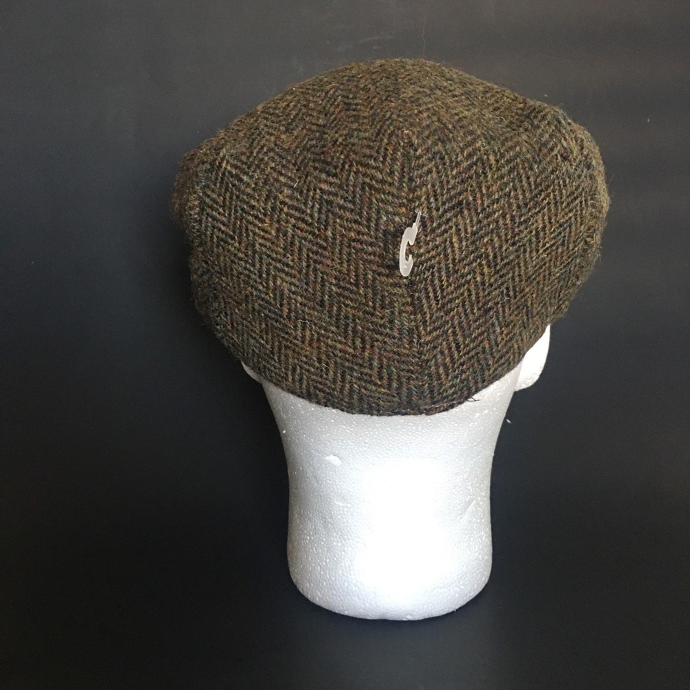 Glen Appin of Scotland 100% Wool Hat Harris Tweed Cabbie Golf Newsboy Cap SZ 2XL - Picture 14 of 16